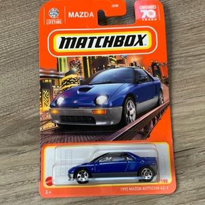 Matchbox 1992 Mazda Autozam AZ-1 Blue Car MBX 70 Anniversary New